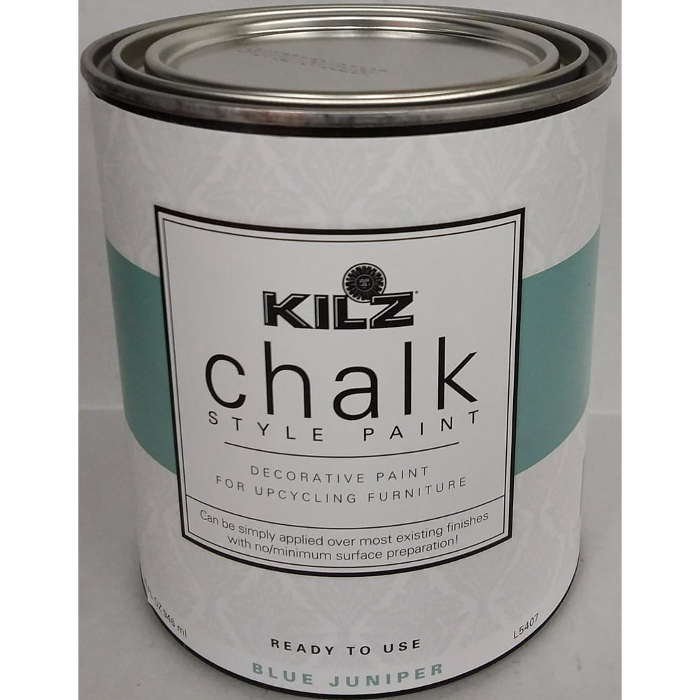KILZ Chalk Style Paint, Blue Juniper, 12 fl. oz.