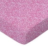 SheetWorld Fitted 100% Cotton Percale Play Yard Sheet Fits BabyBjorn Travel Crib Light 24 x 42, Confetti Dots Pink