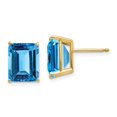 thumbnail image 1 of Quality Gold XE69 14K Yellow Gold 10 x 8 mm Emerald Earring Mountings, 1 of 1