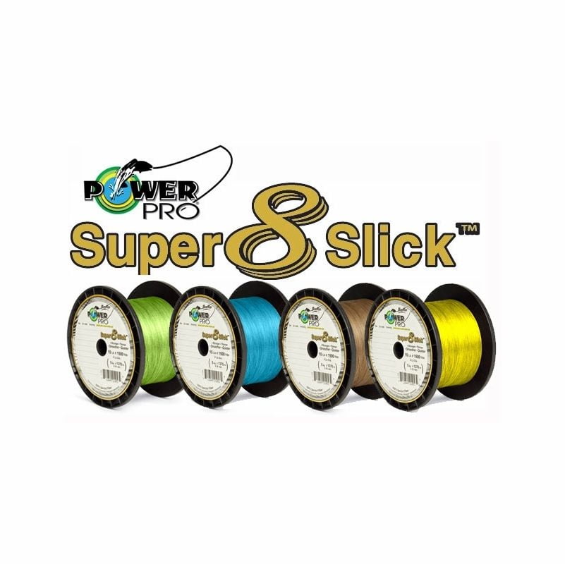 Power Pro Super Slick 8 Braid Fishing Line 50lb 1500yd HiVis YELLOW SS501500y