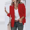 thumbnail image 6 of Aboser Womens Casual Blazers Open Front Long Sleeve Suit Jacket Work Office Blazer Jackets Business Casual Lapel Cardigan Coats, 6 of 7