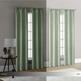 thumbnail image 4 of Mainstays 4 of a Kind Blackout Curtain Panels, Set of 4, Green, 28" W x 84" L, 4 of 8