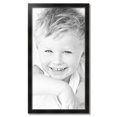 thumbnail image 2 of ArtToFrames 21" x 40" Honors Black with Silver Picture Frame, 21x40 inch Black Wood Poster Frame (WOM-5157), 2 of 7