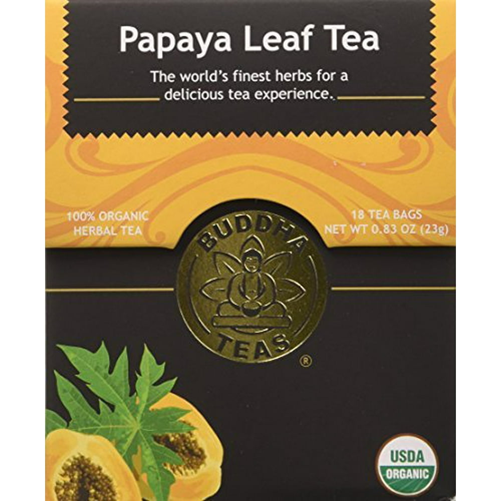 Papaya Leaf Tea Organic Herbs 18 Bleach Free Tea Bags