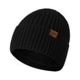 thumbnail image 2 of Double-layer Woolen Hat And Velvet Warm Mixed Color Mens Knitted Hat, 2 of 9