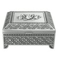 thumbnail image 2 of Caja De Baratijas, Caja De Regalo, Caja De Almacenamiento, Caja De Joyería, Patrón De Rosa, Caja De Regalo De Una Sola Capa Con Tapa Vintage, Cajas De Regalo, 2 of 7