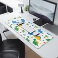 thumbnail image 2 of Long Mouse Pads for Desk,White Dinosaurs Palms Clouds Pattern Desk Mats on Top Of Desks, Desk Mouse Pad Extra Large with 3mm Non-Slip Base and Stitched Edge for Gaming,Office,Work,Home 31.5"x11.8", 2 of 6