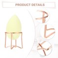 thumbnail image 3 of Unique Bargains Circular Beauty Egg Holder Makeup Sponge Case Drying Stand Cosmetic Egg Holder Rose Gold Tone, 3 of 7