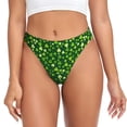thumbnail image 1 of Balery Happy St. Patrick's day Tangas de Algodón para Mujer con Estampado – Ropa Interior Sexy, Transpirable, G-string-XX-Large, 1 of 6