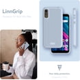 thumbnail image 7 of TUDIA LINNGrip BLU C5L Max Phone Case Shockproof Non-Slip Slim Protection - Light Blue, 7 of 7
