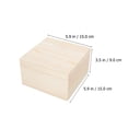 thumbnail image 3 of 3pcs Practical Desktop Wooden Storage Box Gift Storage Box Wooden Present Box, 3 of 6