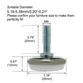 thumbnail image 2 of M6 x 20 x 30 Leveling Feet Protector Floor Adjustable Leveler for Desk Leg 24pcs, 2 of 6
