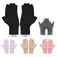 thumbnail image 2 of NIBOLOG 2Pcs Unisex Adult Sports Soft Cotton Breathable Half Finger Protective Gloves, 2 of 6