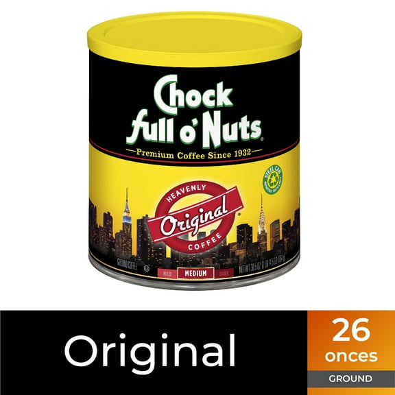 Chock Full o’Nuts® Original Blend Ground Coffee, Medium Roast, 26 Oz. Can