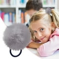 thumbnail image 2 of Pom-Pom Hair Ties Elastic Hair Ties Hair Ponytail Holders Hair Band For Girls Toddlers Pigtail 10 Colors For Choose, 2 of 4