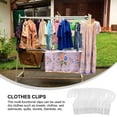 thumbnail image 3 of Hook Clothespin 12 Pcs Dual Purpose Multifunction Drying Clip Pp Hangers Hooks Kitchen Laundry Clips Bathroom, 3 of 6