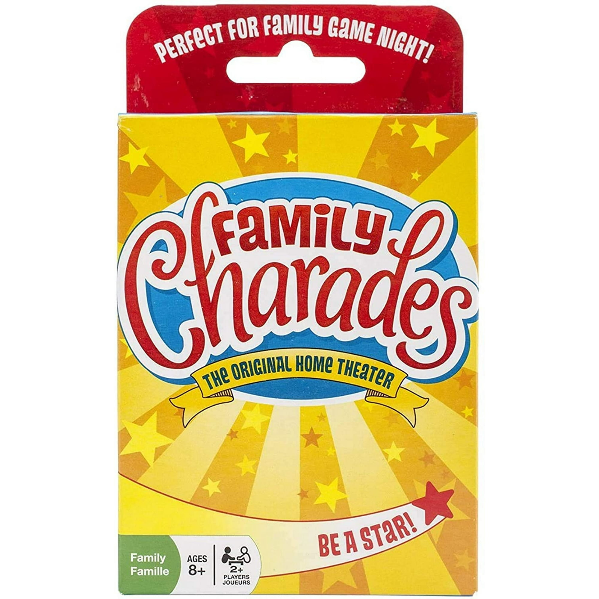 Family Charades Card Game Travel Friendly - Includes Over 300 Charades - Perfect for Parties, Vacations, and Holidays - Ages 8+
