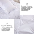 thumbnail image 5 of Empire Home Fashion 3-Piece White inch Pleat Comforter Bedding Sets, Full, 5 of 7