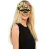 Black And Gold Carnival Mask Halloween Costume Accessory