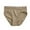 Khaki, variant on Lroveb Cotton Underwear for Women Mid Waist Ribbed File Breathable Seamless Briefs Panties