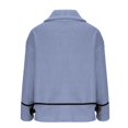 thumbnail image 5 of Lovskoo Womens Winter Coats Sherpa Jacket Faux Shearling Teddy Coat Button Down Fleece Winter Warm Coat Blue, 5 of 8