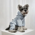 thumbnail image 6 of Hooded Dog Raincoat Poncho Rain Cape Sun-Proof Waterproof Full Body Raincoat Jacket for Small & Medium Dogs Spring Summer Pet (XX-Large,Blue), 6 of 7