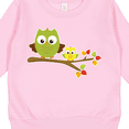 thumbnail image 3 of Inktastic Two Cute Owls on a Branch Toddler Sweatshirt, 3 of 4