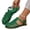 Dark Green, variant on Fisherman Sandals for Women, Women’s Leather Flat Sandals, Gladiator Strappy Close Toe Roman Sandals Shoes Comfortable Dress Buckle Summer Shoes, Black, 36