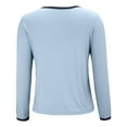 thumbnail image 6 of Womens Long Sleeve Pajama Top Built In Support Yoga Comfort Tee Soft Casual Layer, 6 of 8