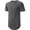 Charcoal, variant on Hat and Beyond Men's Short Sleeve Longline Raglan T-Shirts