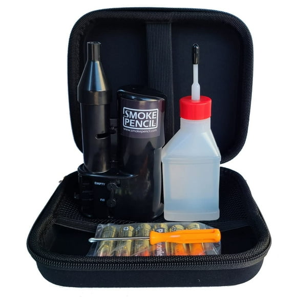 Smoke Pencil ONE Air Leak Detection Hazer Field Kit - Handheld Smoke Stick Draft Detector Machine with Fog Juice for Detecting Leaks, Puffer Tool for HVAC Techs Energy Raters