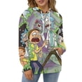 thumbnail image 5 of Rick And Morty Unisex Adult Hoodie Casual Hooded Sweatshirt Pullover Novelty 3D Printed Sweater Jacket M, 5 of 8