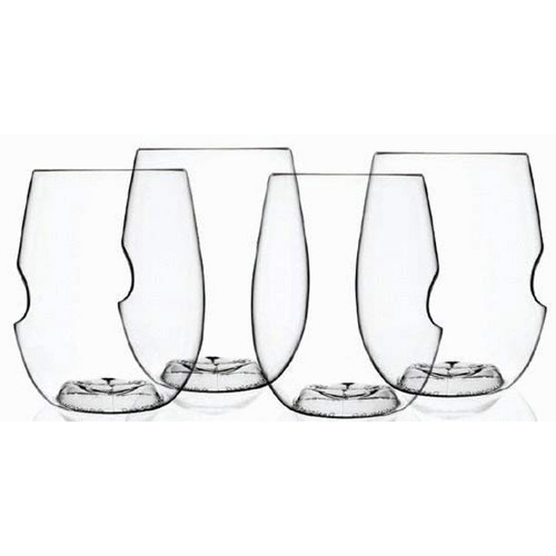 Govino Go Anywhere Dishwasher Safe Flexible Shatterproof Recyclable Wine Glasses, 16-ounce, Set of 4 - Walmart.com