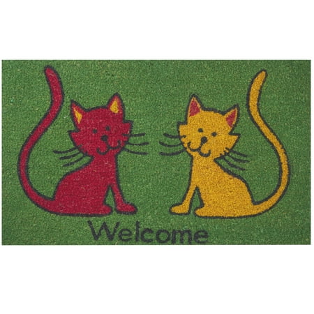 Envelor Home And Garden Welcome Cats Coir Doormat Coco Mat Envelor Home And Garden Welcome Cats Coir Doormat Coco Mat Pet Animals Theme Outdoor Rugs Non Slip Outside Front Door Shoe Ser Entryway Rug