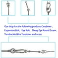 thumbnail image 3 of M6x11 304 Stainless Steel Male Thread Lifting Eye Ring Eye Bolt Eye Bolt Screw Machines Shoulder 10pcs, 3 of 5