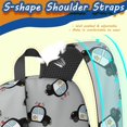 thumbnail image 5 of Police and Star White Pattern 17" School Backpacks for Teens,Waterproof Oxford Fabric,S-Shape Padded Straps for School,Travel,Hiking,Camping, 5 of 6