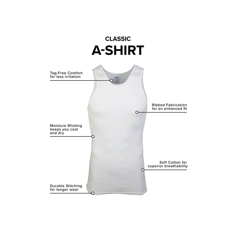 Gildan Men's Cotton A-Shirt Tank 10-Pack photo 6