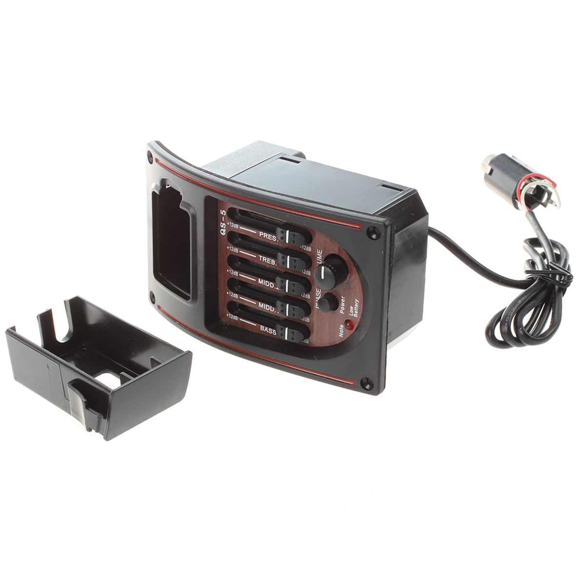 Acoustic Guitar Pre-Wired Preamp 5 Band EQ Tuner Piezo Pickup with Guitar High Output Four Coil Humbucker Pickup