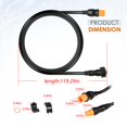 thumbnail image 3 of ZEZHIMI Replacement for 010-11617-32 12-Pin Extension Cable for Garmin Scanning Transducers (10 feet), 3 of 8
