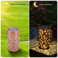 thumbnail image 3 of Qoosea Solar Lanterns Outdoor Waterproof, Solar Lights Outdoor Garden Decor, Metal Hanging Solar Lantern Dragonfly Projection for Porch Backyard Patio Yard decorations, 3 of 8
