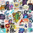 thumbnail image 1 of Paquete de pegatinas con símbolos musicales de anime para niños, 50 unidades, 1 of 3