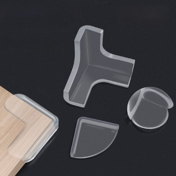 Esquina de mesa transparente Esquina anticolisión Esquina de protección para bebés engrosada Esquina envolvente para mesa de té Esquina triangular Protección de seguridad para niños Pasta suave