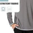 thumbnail image 4 of Men's Rash Guard Shirts Swim Shirts UV Sun Protection Long Sleeve Shirts Lightweight Quick Dry, 4 of 7