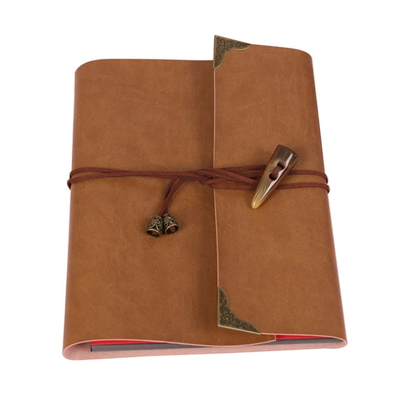 BESTOYARD Memory Photo Album Light Brown High Capacity for Weddings and Scrapbooking