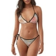 thumbnail image 1 of Kdxio Abstract Marble Texture Print Women's Two-Piece Bikini Swimsuit Adjustable Straps for Beach Pool Vacation, 1 of 6