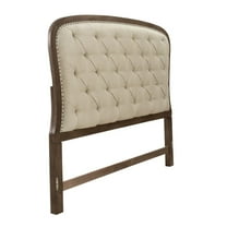 Americana Farmhouse Queen Tufted Panel Headboard - Dusty Taupe