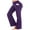 Purple, variant on Women Slightly Flare Yoga Pants Wide-Leg Elastic High Waist Casual Seamless Leggings Fashion Sports Stretch Trousers