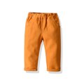 thumbnail image 3 of Esaierr 9M-10T Toddler Kids Boys Khaki Casual Pants Newborn Cotton Spring Fall Trousers Solid Colors School Student Uniform Pants, 3 of 8