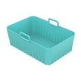 thumbnail image 2 of Yaoyar Silicone Air Fryer Liners Rectangle Airfryer Liners Air Fryer Liners Reusable Pot Oven Liner Baking Tray, Air Fryer Basket Silicone Mat Bowl Air Fryer Accessories Kitchen, 2 of 7