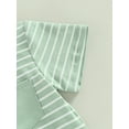 thumbnail image 6 of Baby Boys Summer Outfits Set Short Sleeve Striped T-Shirt Tops + Solid Color Short Pants 6 12 18 24 Months 2T 3T, 6 of 8